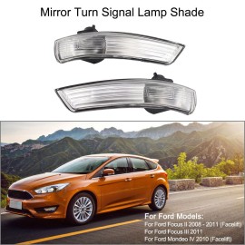 Pair of Mirror Turn Signal Corner Light Lamp Cover Shade Screen for Ford Focus II 2 III 3   Mondeo