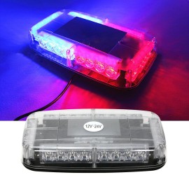 12v Car Roof Led Strobe Lights Bar Police Emergency Warning Fireman Flash Led Police Lights  red and blue