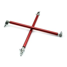 2Pcs Universal Adjustable Front Bumper Lip Splitter Strut Rod Tie Support Bar