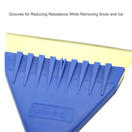 Car Windshield Snow Removal Scraper Thickened Soft Wide Rubber Blade Anti-slip Ice Shovel Window Cleaning Tool