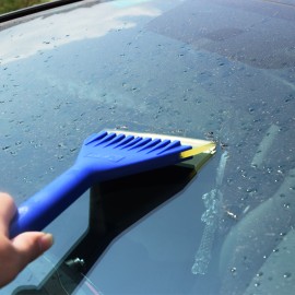 Car Windshield Snow Removal Scraper Thickened Soft Wide Rubber Blade Anti-slip Ice Shovel Window Cleaning Tool