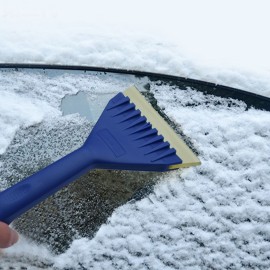 Car Windshield Snow Removal Scraper Thickened Soft Wide Rubber Blade Anti-slip Ice Shovel Window Cleaning Tool