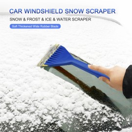 Car Windshield Snow Removal Scraper Thickened Soft Wide Rubber Blade Anti-slip Ice Shovel Window Cleaning Tool