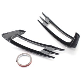 2pcs Car Front Spoiler Fog Lamp Cover Bumper Grille Trim Fog Light Eye Lid Replacement For VW Golf MK7 2014-2017