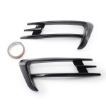 2pcs Car Front Spoiler Fog Lamp Cover Bumper Grille Trim Fog Light Eye Lid Replacement For VW Golf MK7 2014-2017