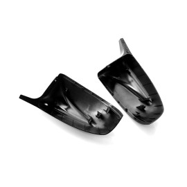 Left and Right Rear View Mirror Cap Cover Glossy Black Replacement for BMW X5 E70 X6 E71