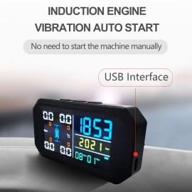 Wireless Tire Pressure Monitoring System External Tire Pressure Monitor for Cars Colorful Screen