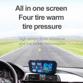 Wireless Tire Pressure Monitoring System External Tire Pressure Monitor for Cars Colorful Screen