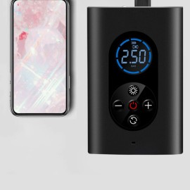 Electric Tire Inflator Mini Cordlessly Portable Car Air Compressor Rechargeable Digital Display Air Pump for Vehicles Tires/Ball/Swim Rings