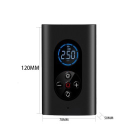 Electric Tire Inflator Mini Cordlessly Portable Car Air Compressor Rechargeable Digital Display Air Pump for Vehicles Tires/Ball/Swim Rings