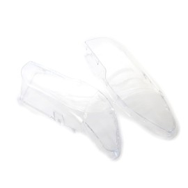 One Pair Transparent Plastic Headlight Covers Left & Right Headlamp Covers Replacement for BMW E46 3-Series 2 Doors Coupe 03-06