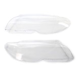 One Pair Transparent Plastic Headlight Covers Left & Right Headlamp Covers Replacement for BMW E46 3-Series 2 Doors Coupe 03-06