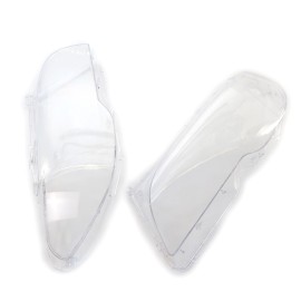 One Pair Transparent Plastic Headlight Covers Left & Right Headlamp Covers Replacement for BMW E46 3-Series 2 Doors Coupe 03-06