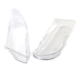 One Pair Transparent Plastic Headlight Covers Left & Right Headlamp Covers Replacement for BMW E46 3-Series 2 Doors Coupe 03-06