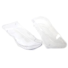 One Pair Transparent Plastic Headlight Covers Left & Right Headlamp Covers Replacement for BMW E46 3-Series 2 Doors Coupe 03-06