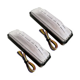 2PCS 28 LED Truck Tail Light Turn Signal Running Brake Reverse Tail light high-mount stop lamp for Trailer UTV UTE RV ATV Truck
