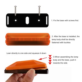 2PCS 28 LED Truck Tail Light Turn Signal Running Brake Reverse Tail light high-mount stop lamp for Trailer UTV UTE RV ATV Truck