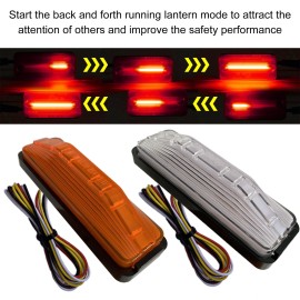 2PCS 28 LED Truck Tail Light Turn Signal Running Brake Reverse Tail light high-mount stop lamp for Trailer UTV UTE RV ATV Truck