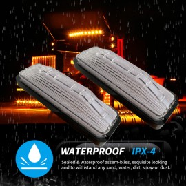 2PCS 28 LED Truck Tail Light Turn Signal Running Brake Reverse Tail light high-mount stop lamp for Trailer UTV UTE RV ATV Truck