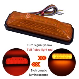 2PCS 28 LED Truck Tail Light Turn Signal Running Brake Reverse Tail light high-mount stop lamp for Trailer UTV UTE RV ATV Truck