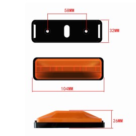 2PCS 28 LED Truck Tail Light Turn Signal Running Brake Reverse Tail light high-mount stop lamp for Trailer UTV UTE RV ATV Truck
