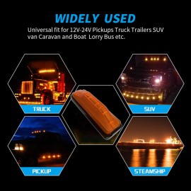 2PCS 28 LED Truck Tail Light Turn Signal Running Brake Reverse Tail light high-mount stop lamp for Trailer UTV UTE RV ATV Truck