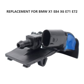 Windshield Washer Nozzle Heated Washer Nozzle Replacement for BMW X1 E84 X6 E71 E72 61667183343