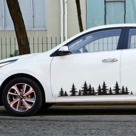 Pine Tree Forest Car Sticker Vinyl Decal Window Car Body Decor Sticker