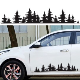 Pine Tree Forest Car Sticker Vinyl Decal Window Car Body Decor Sticker