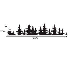 Pine Tree Forest Car Sticker Vinyl Decal Window Car Body Decor Sticker