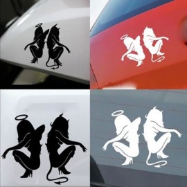 Angels and Demons Car Body Styling Sticker Removable Waterproof