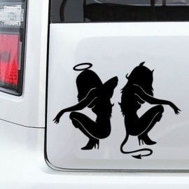 Angels and Demons Car Body Styling Sticker Removable Waterproof