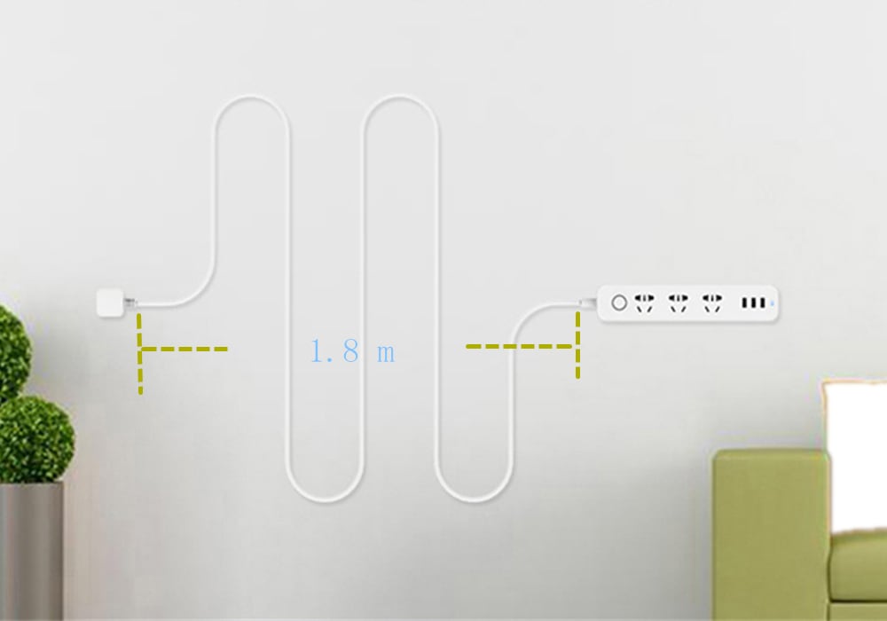 TOCHIC 3 Usb Charging Hub Mini Power Strip with 3 Sockets Standard Plug- White TOCHIC 3 Usb Charging Hub Mini Power Strip with 3 Sockets Standard Plug- White