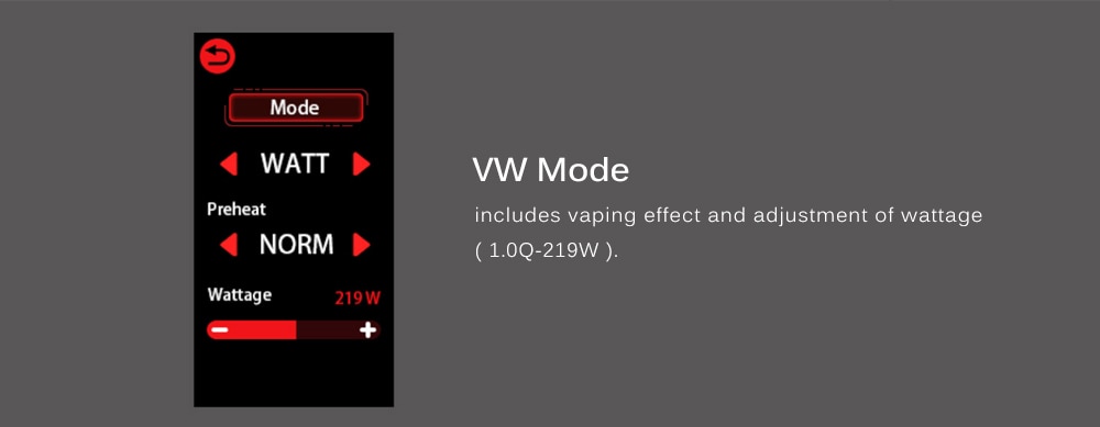 SMOK Morph 219 Touch Screen IQ - S Chip Various Modes 219W Box Mod- Black