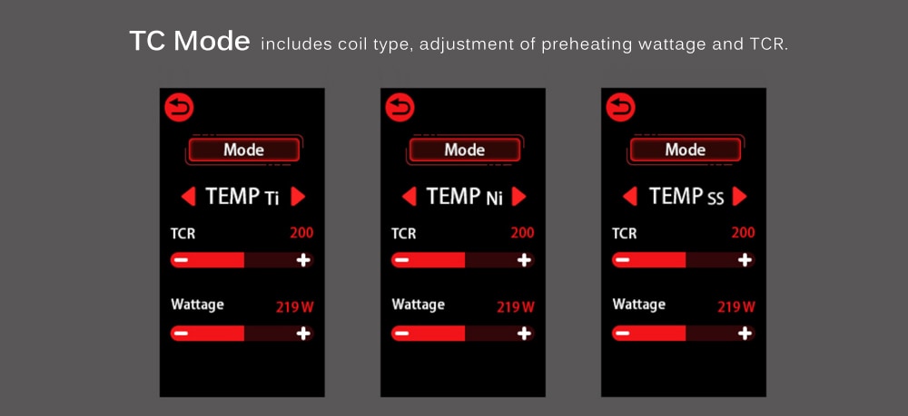 SMOK Morph 219 Touch Screen IQ - S Chip Various Modes 219W Box Mod- Black