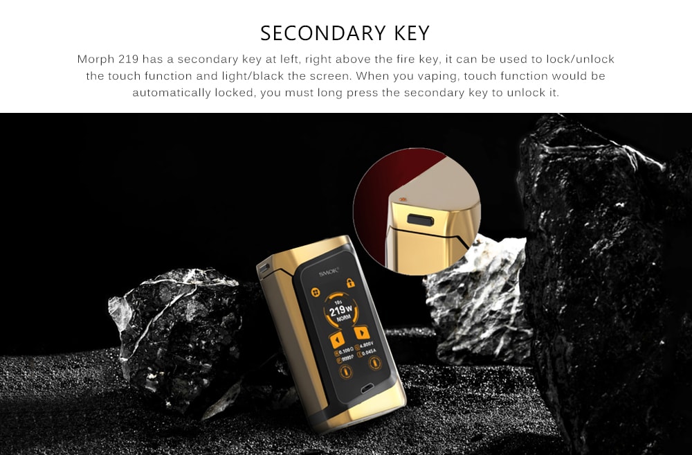 SMOK Morph 219 Touch Screen IQ - S Chip Various Modes 219W Box Mod- Black