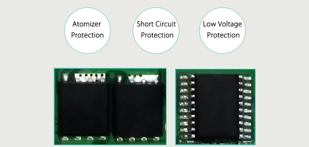 Original Wismec Cricket II - 25 Vapor Mod with 2V - 6V / Multiple Circuit Protection Systems for E Cigarette- Silver