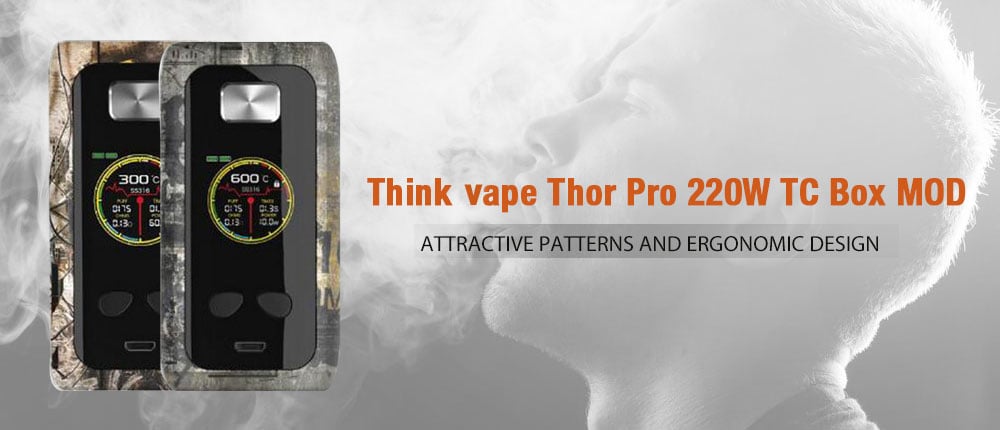Think vape Thor Pro 220W TC Box MOD- Black Ink