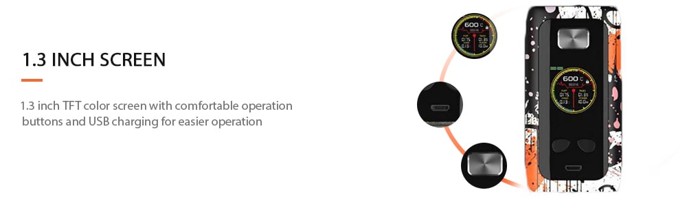 Think vape Thor Pro 220W TC Box MOD- Black Ink