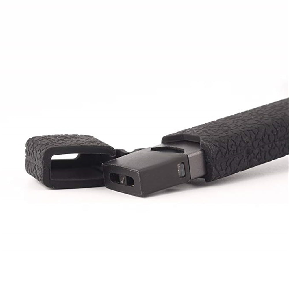 Texture Case for JUUL Anti-Slip Silicone Skin Cover Sleeve Wrap Gel- Black