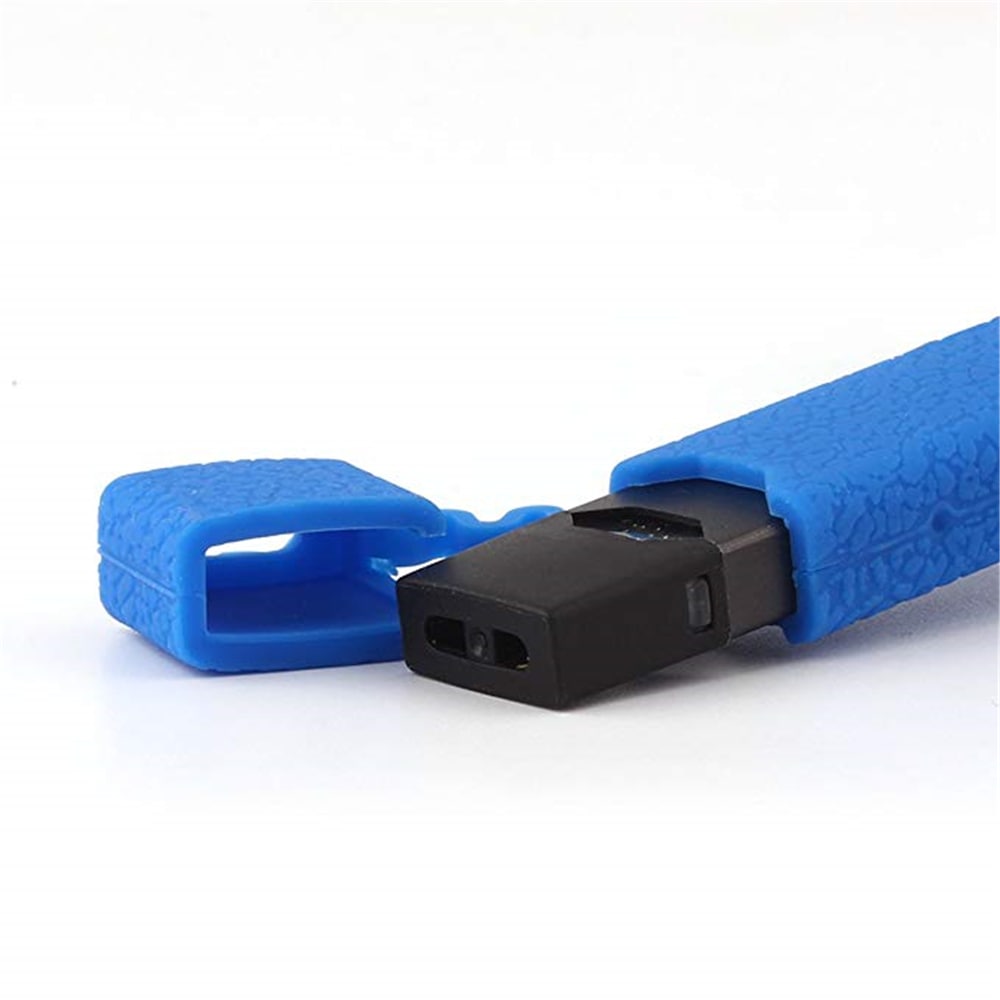 Texture Case for JUUL Anti-Slip Silicone Skin Cover Sleeve Wrap Gel- Black