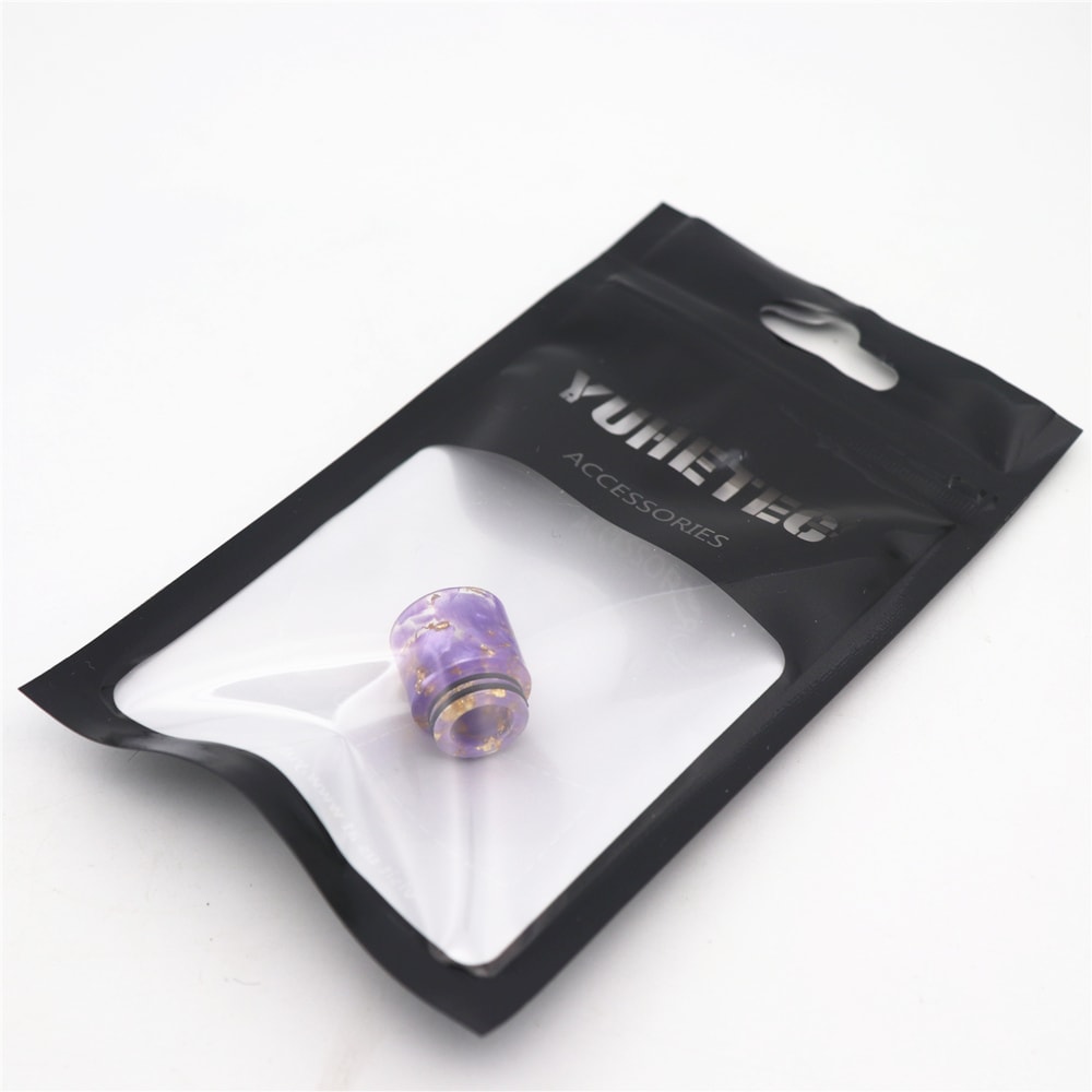 YUHETEC 810 Resin drip tip with golden spots  16x18mm 1PCS- Black