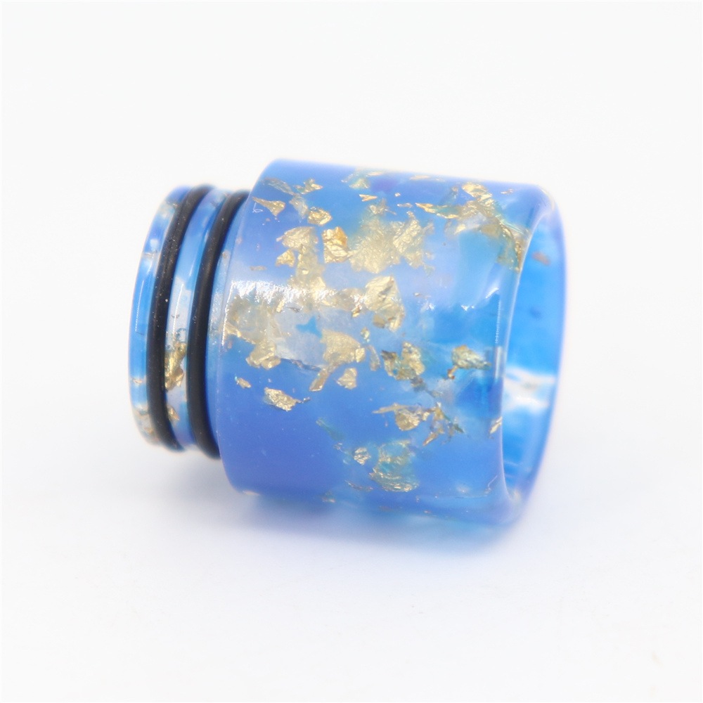 YUHETEC 810 Resin drip tip with golden spots  16x18mm 1PCS- Black