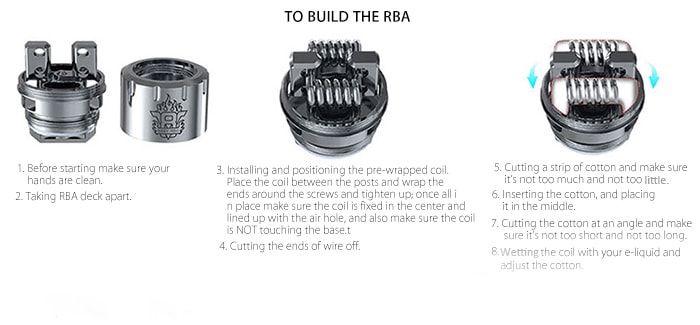 Original SMOK TFV8 BABY BEAST Clearomizer with 3ml / 0.4 ohm Q2 Dual Coil / 0.15 ohm T8 Octuple Coil for E Cigarette- Golden
