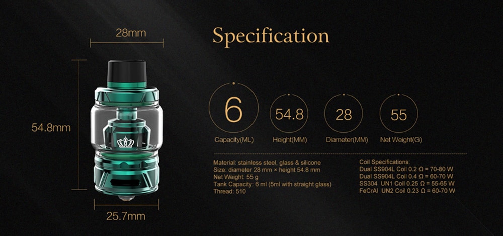  Uwell Crown 4 IV Tank Atomizer 6ml- Multi-A