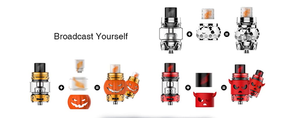 Vaporesso SKRR Subohm Atomizer with 8ml Capacity for E Cigarette- Multi-A