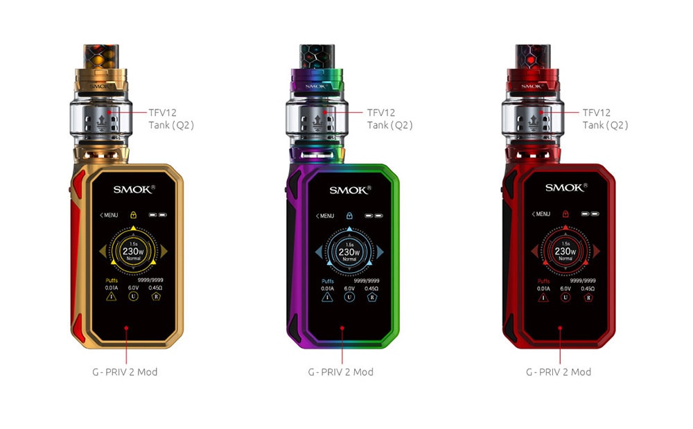 Smok TFV12 Prince Tank with 8ml Capacity / Bottom Adjustable Airflow for E Cigarette- Green