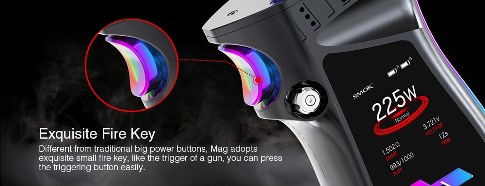 Smok Mag TC Mod Supporting 2pcs 18650 Batteries for E Cigarette- Black