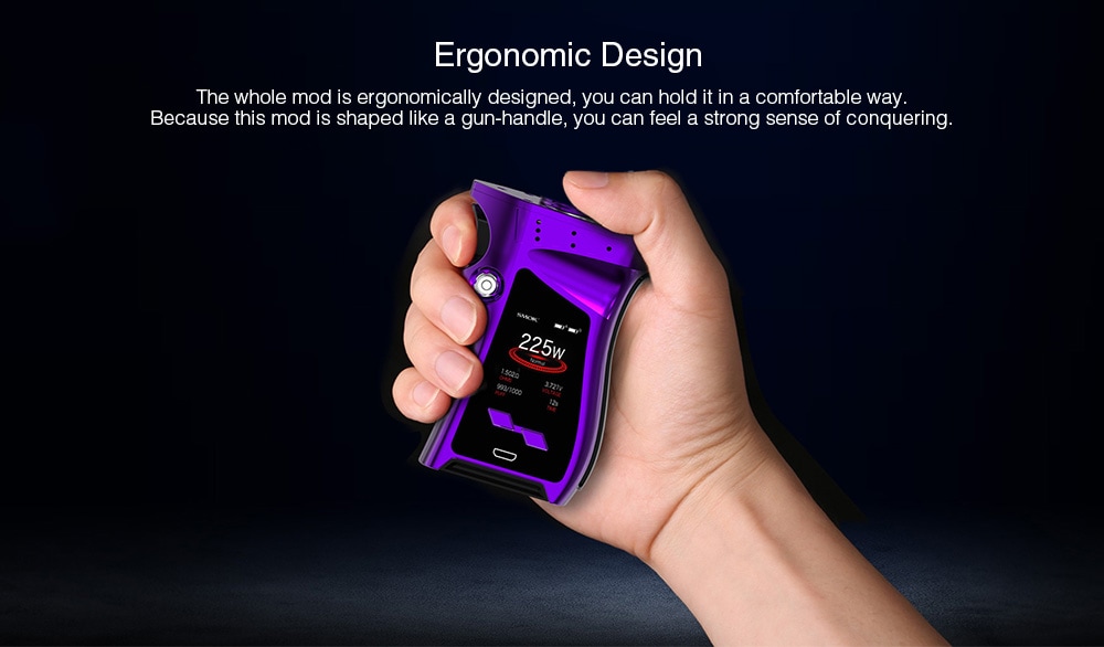 Smok Mag TC Mod Supporting 2pcs 18650 Batteries for E Cigarette- Black