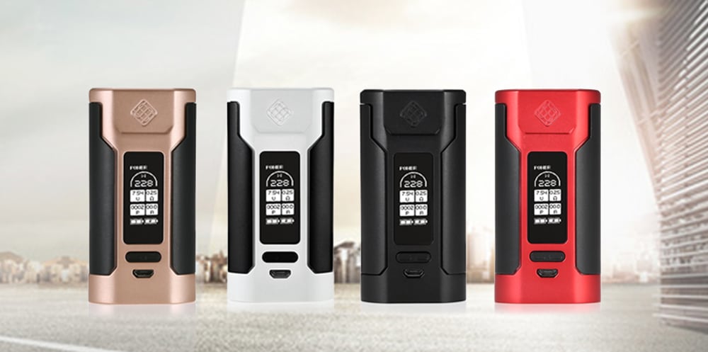 Original WISMEC PREDATOR 228 Box Mod with 1 - 228W / 200 - 600F / 100 - 315C / 0.5 - 9V for E Cigarette- Red